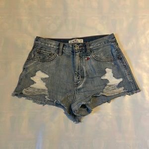 Holister Distressed Denim Shorts